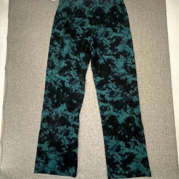NEW! Jenni Intimates PJ Pants Tie Dye XS‎ Green Black Drawstring Comfy Lounge - Picture 9 of 11
